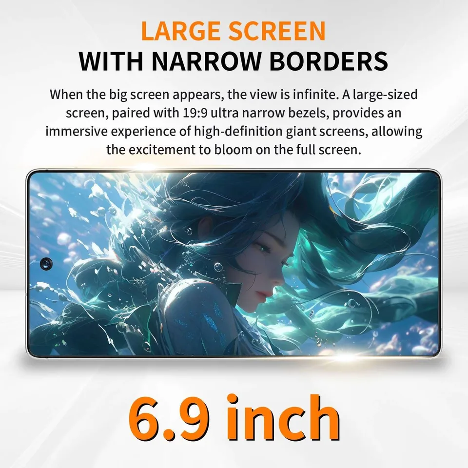 C25 Ultra Unlocked Phone With NFC12-512GB Smartphone 8000m Ah 6.9 HD Large Screen Android 15 Cell Phone 5G Built In Pen Dual SIM view 6
