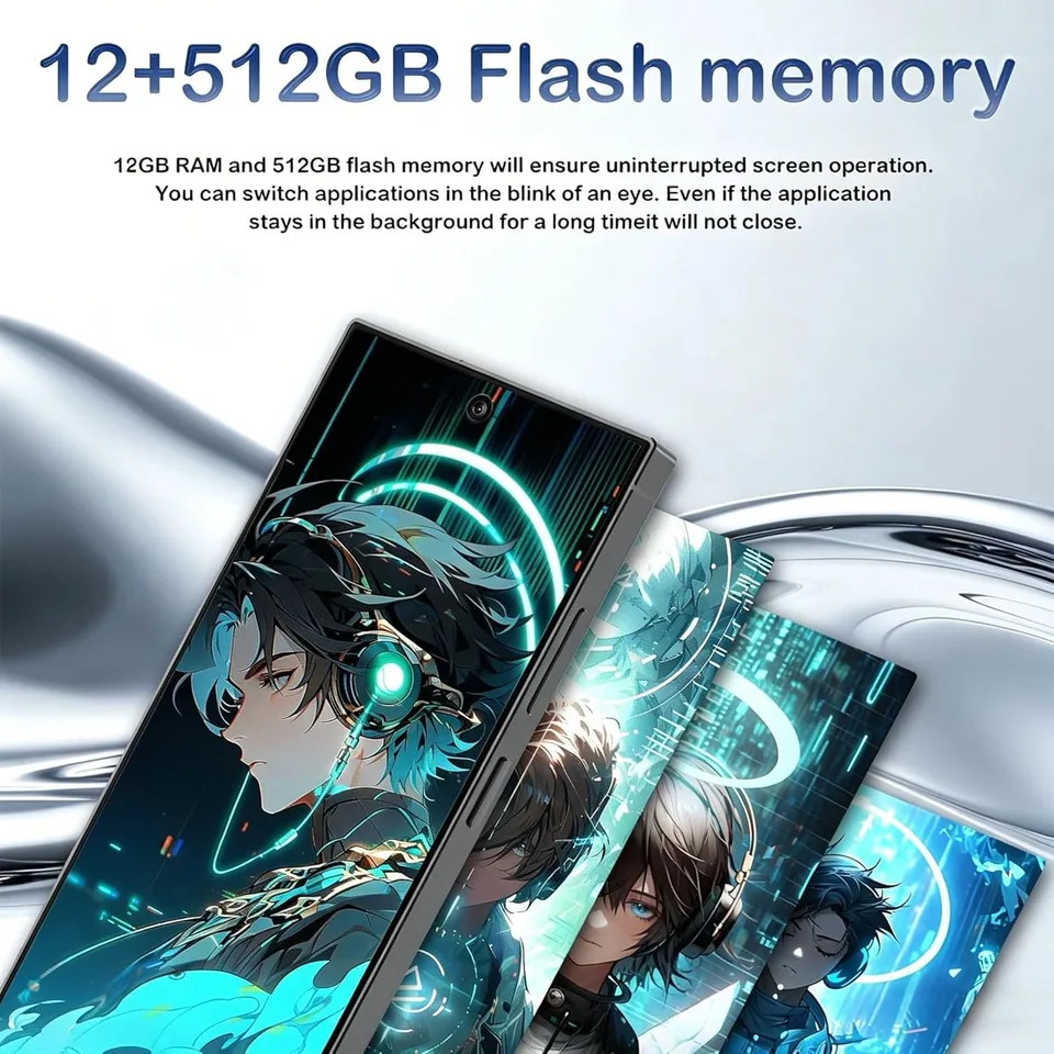 C25 Ultra Unlocked Phone With NFC12-512GB Smartphone 8000m Ah 6.9 HD Large Screen Android 15 Cell Phone 5G Built In Pen Dual SIM view 5