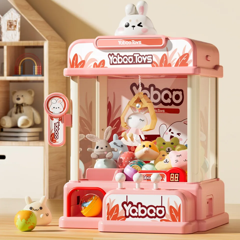 Popular Mini Home Claw Machine, Available In Rabbit And Dinosaur Designs, Perfect For Kids And Families. view 3