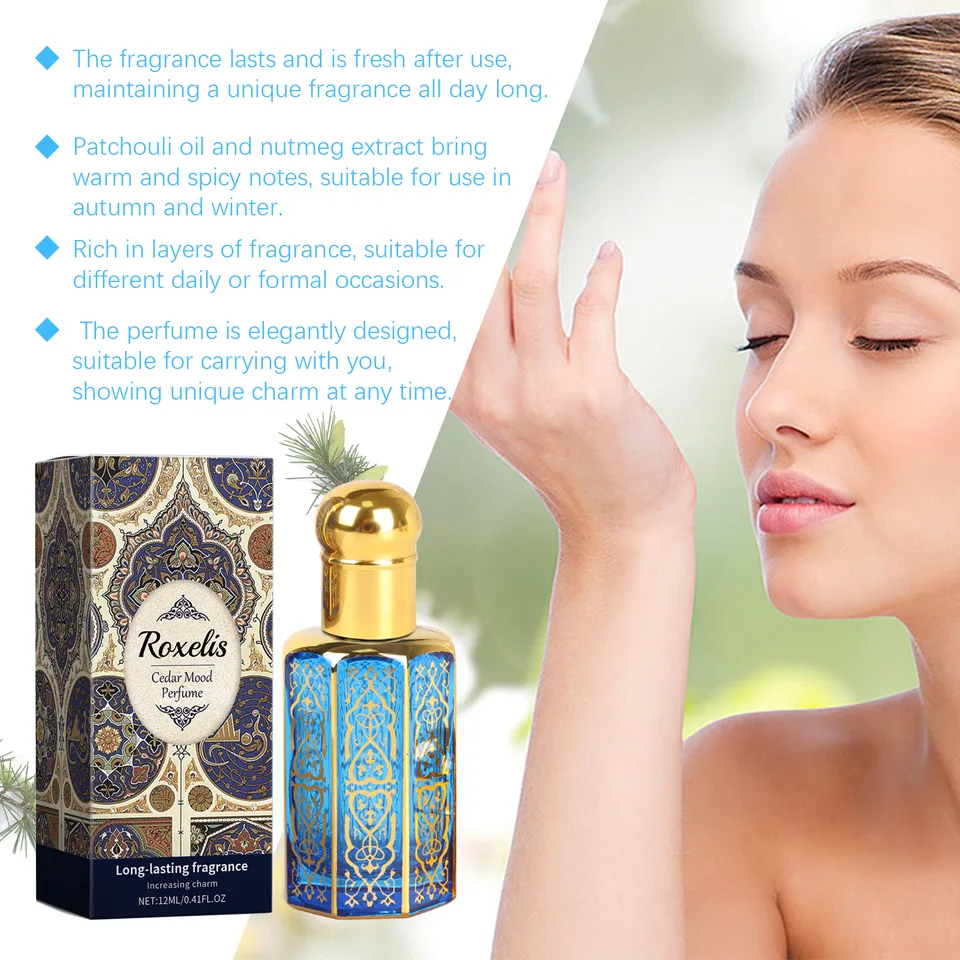 Cedar Mood Arabian Roll On Perfume Oil, Long Lasting Woody Fragrance For Men Women, 12ml view 4