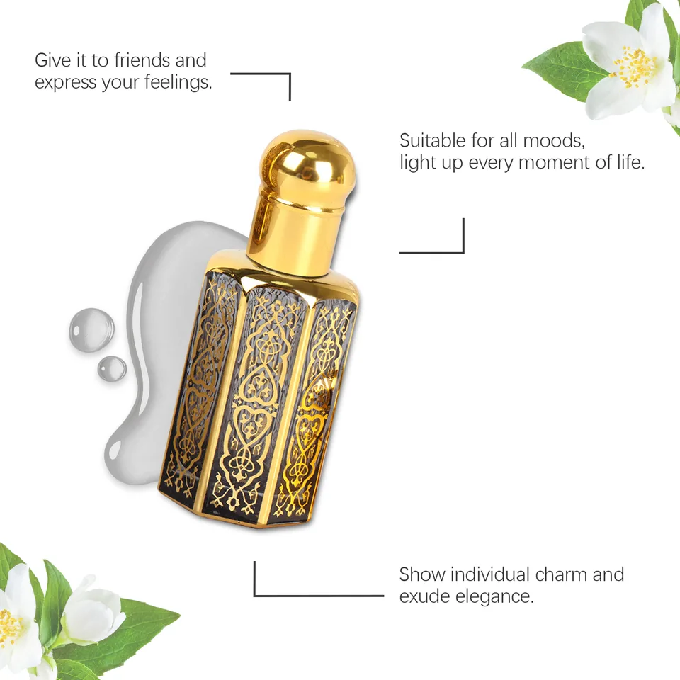 Tuberose Mood Roll On Perfume, 12ml Arabian Style Floral Perfume Oil view 5